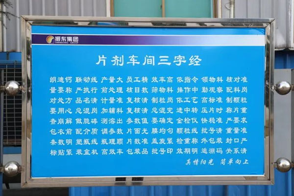 大奖国际制药片剂车间三字经