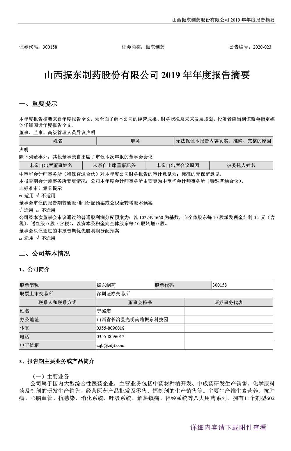 大奖国际制药,大奖国际,300158,年度报告